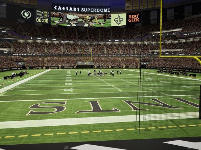 Caesars Superdome - Section 101 Club Seat View