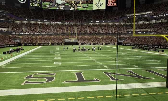 Caesars Superdome - Section 101 Club Seat View