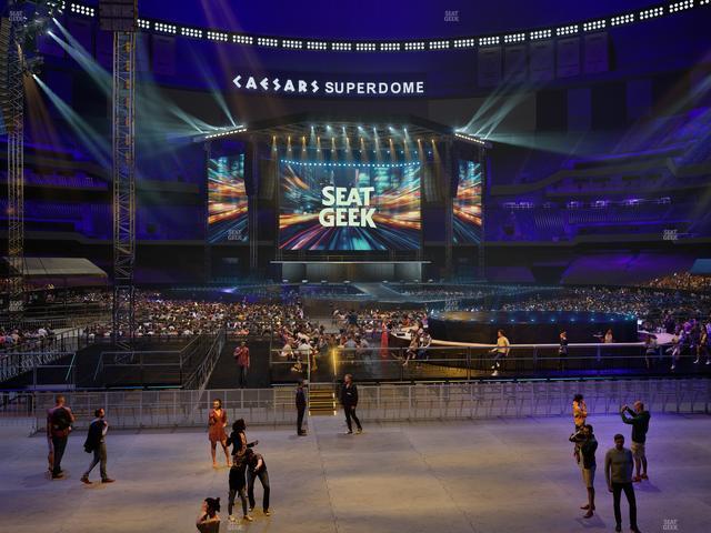 Caesars Superdome - Section 101 Club Seat View