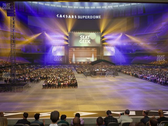 Caesars Superdome - Section 101 Club Seat View Caesars Superdome - Section 101 Club Seat View