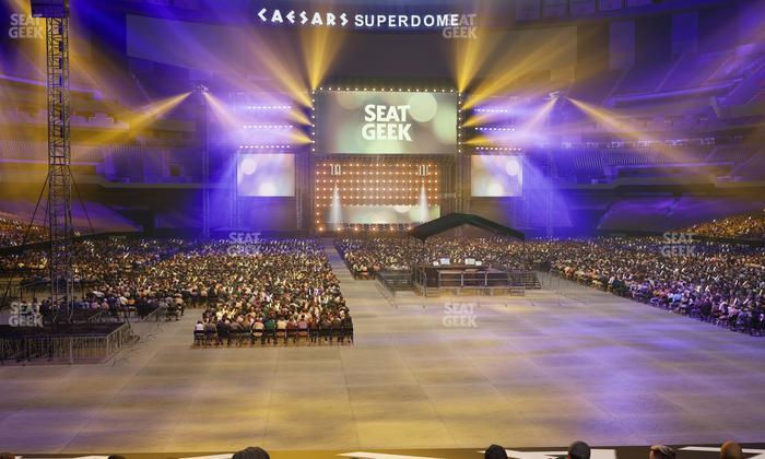 Caesars Superdome - Section 101 Club Seat View