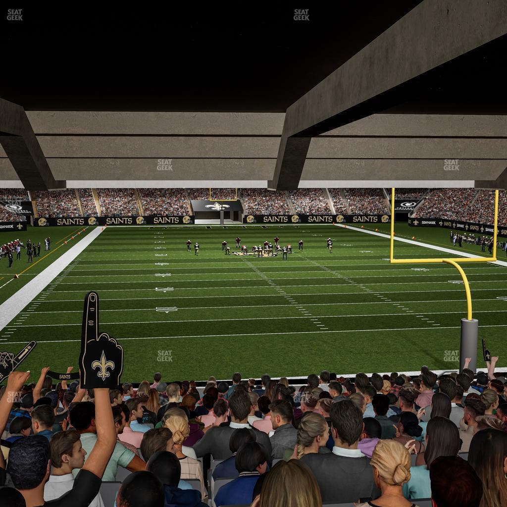 Caesars Superdome - Section 101 Seat View