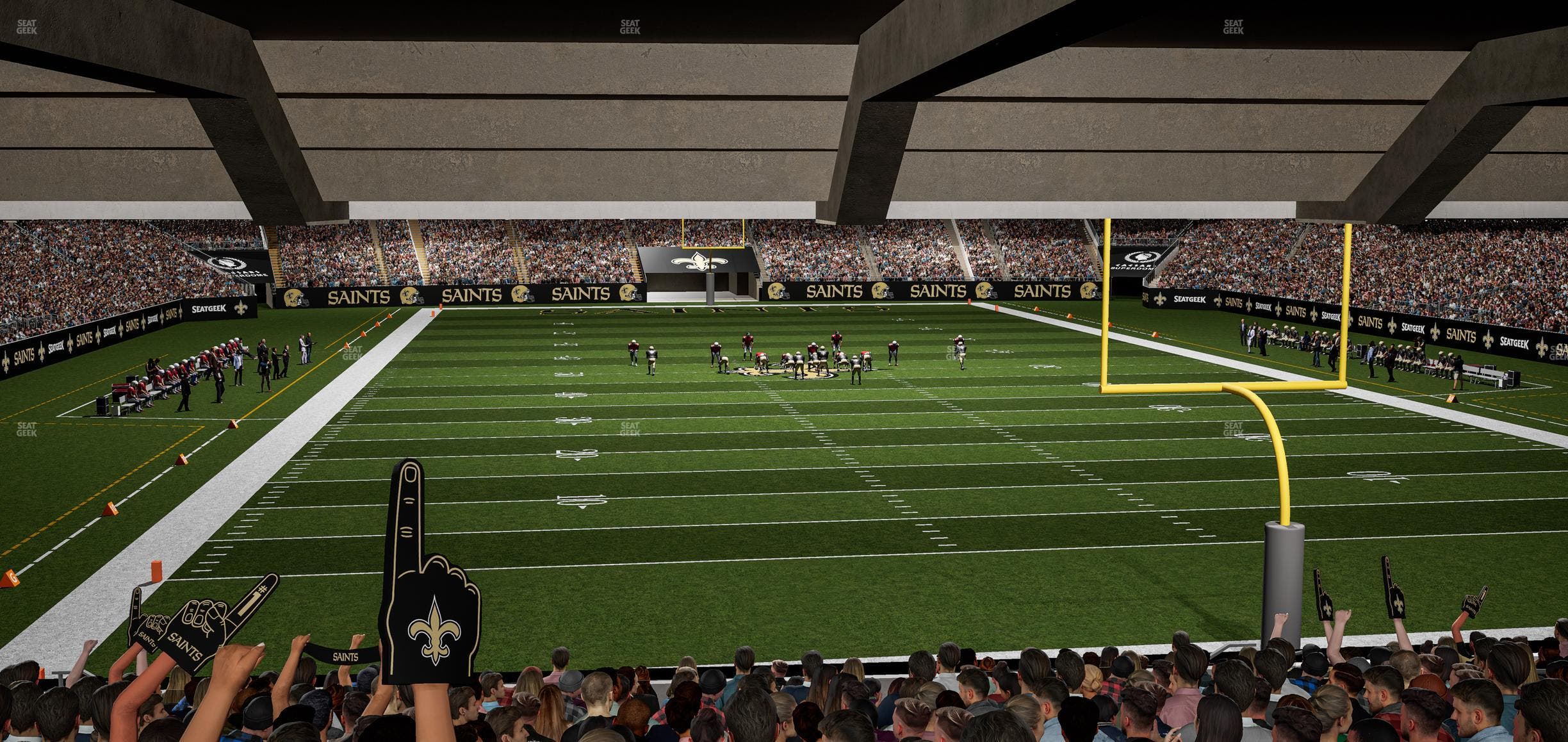 Caesars Superdome - Section 101 Seat View
