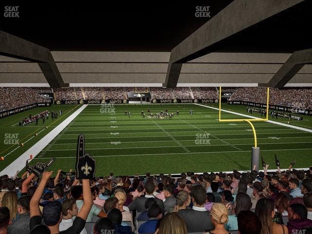 Caesars Superdome - Section 101 Seat View