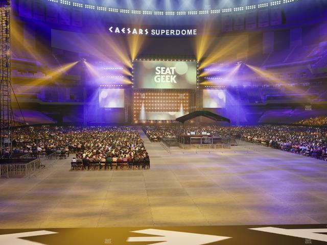 Caesars Superdome - Section 101 Seat View