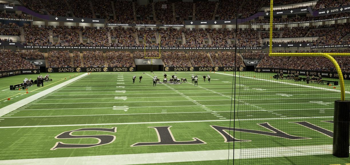 Caesars Superdome - Section 101 Seat View