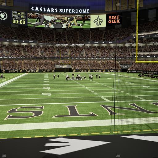 Caesars Superdome - Section 101 Seat View