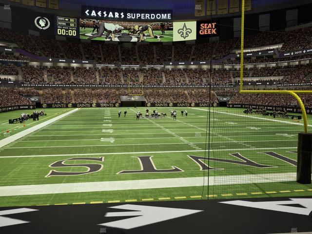 Caesars Superdome - Section 101 Seat View