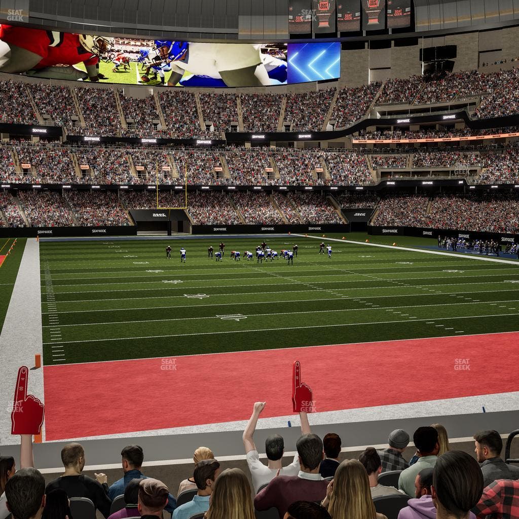 Caesars Superdome - Section 102 Club Seat View