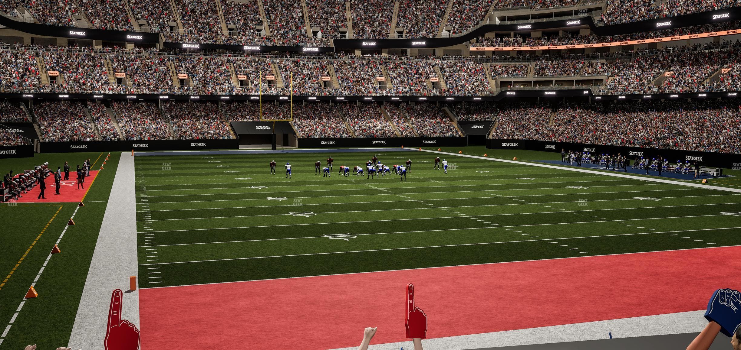 Caesars Superdome - Section 102 Club Seat View