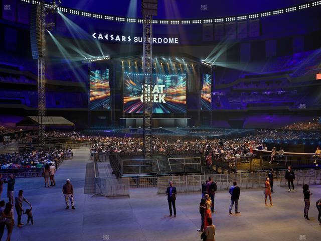 Caesars Superdome - Section 102 Club Seat View