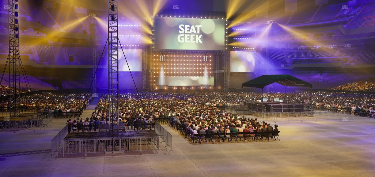 Caesars Superdome - Section 102 Club Seat View