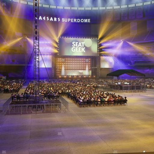 Caesars Superdome - Section 102 Club Seat View