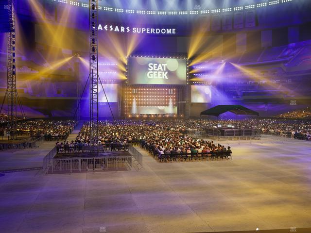 Caesars Superdome - Section 102 Club Seat View