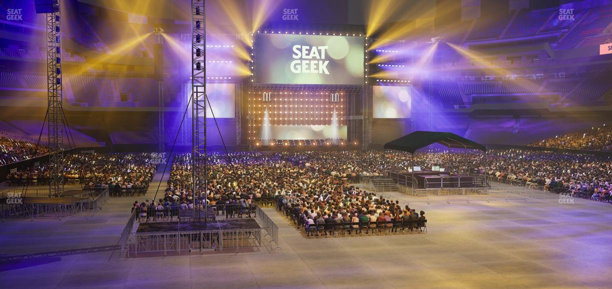 Caesars Superdome - Section 102 Club Seat View