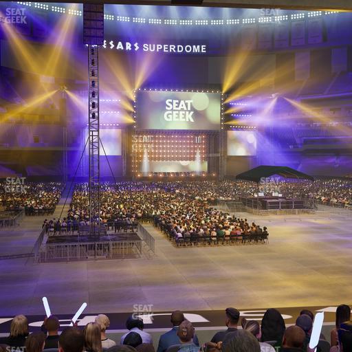 Caesars Superdome - Section 102 Club Seat View
