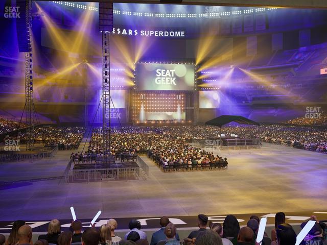 Caesars Superdome - Section 102 Club Seat View Caesars Superdome - Section 102 Club Seat View