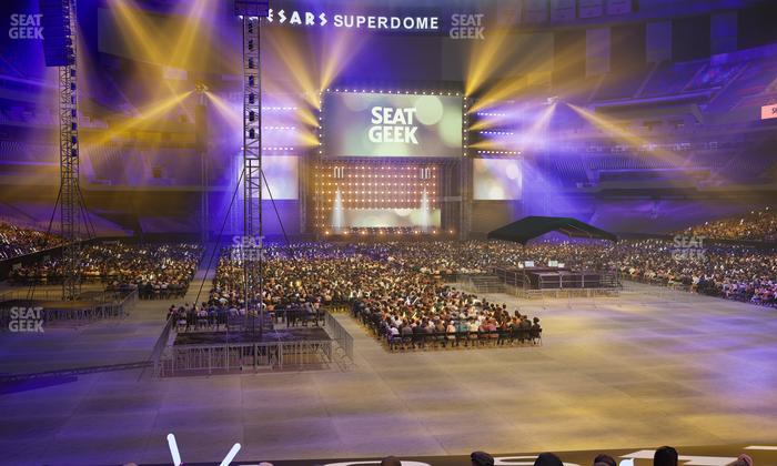 Caesars Superdome - Section 102 Club Seat View