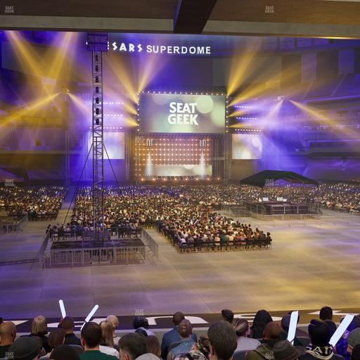 Caesars Superdome - Section 102 Seat View