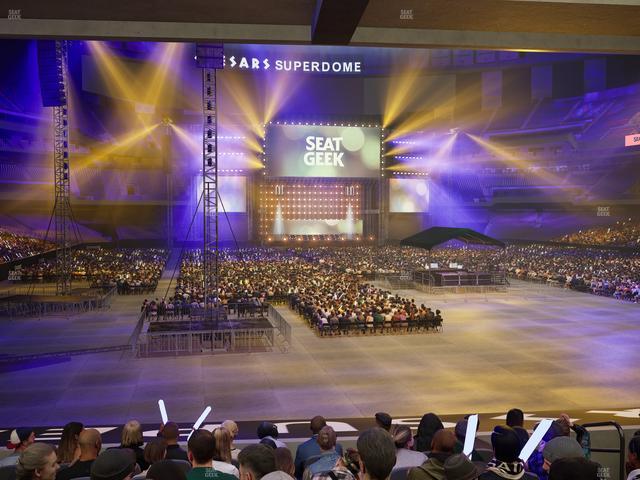 Caesars Superdome - Section 102 Seat View