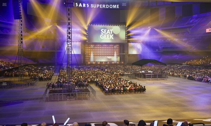 Caesars Superdome - Section 102 Seat View