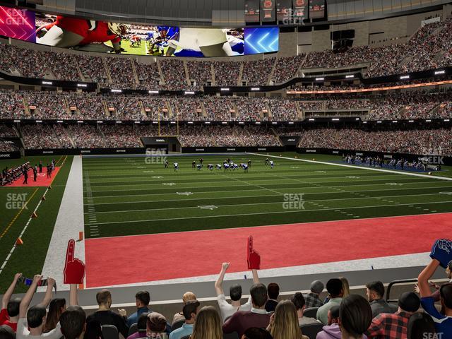 Caesars Superdome - Section 102 Seat View Caesars Superdome - Section 102 Seat View