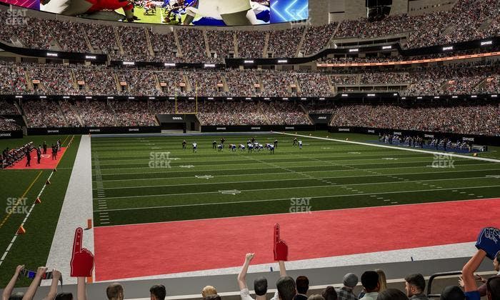 Caesars Superdome - Section 102 Seat View
