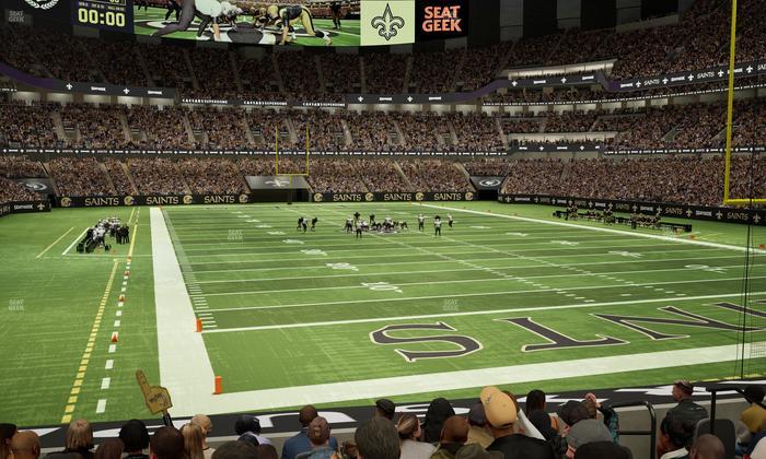 Caesars Superdome - Section 102 Seat View