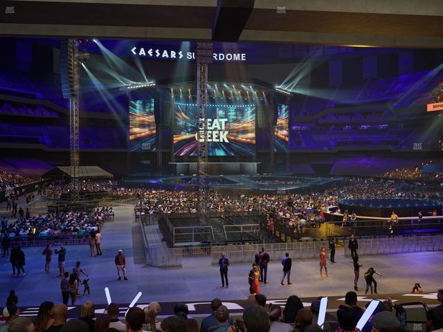 Caesars Superdome - Section 102 Seat View