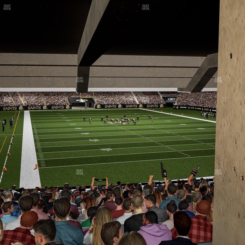 Caesars Superdome - Section 102 Seat View
