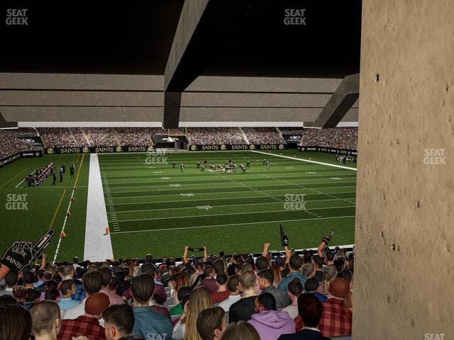 Caesars Superdome - Section 102 Seat View