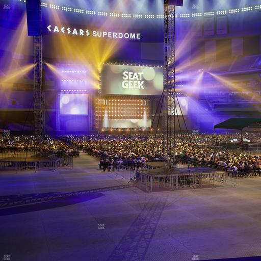 Caesars Superdome - Section 104 Seat View