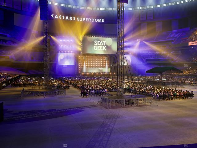 Caesars Superdome - Section 104 Seat View