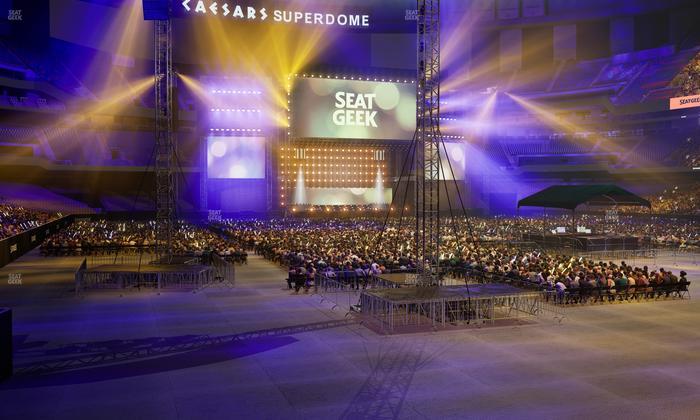 Caesars Superdome - Section 104 Seat View