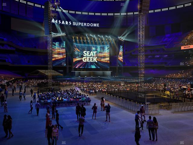 Caesars Superdome - Section 104 Seat View