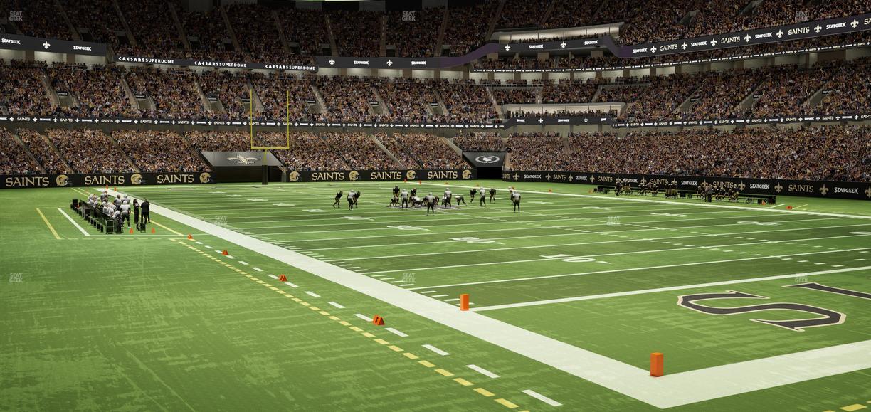 Caesars Superdome - Section 104 Seat View