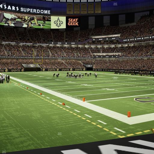 Caesars Superdome - Section 104 Seat View