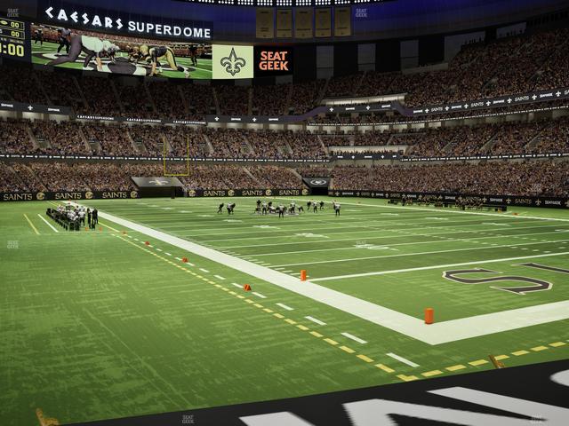 Caesars Superdome - Section 104 Seat View