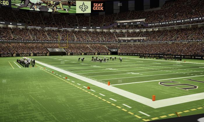 Caesars Superdome - Section 104 Seat View