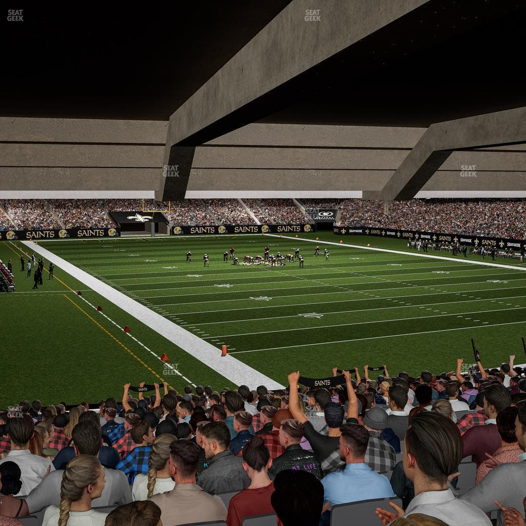 Caesars Superdome - Section 104 Seat View