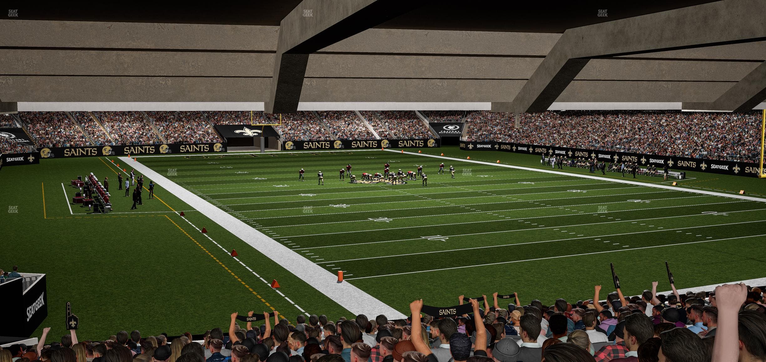 Caesars Superdome - Section 104 Seat View