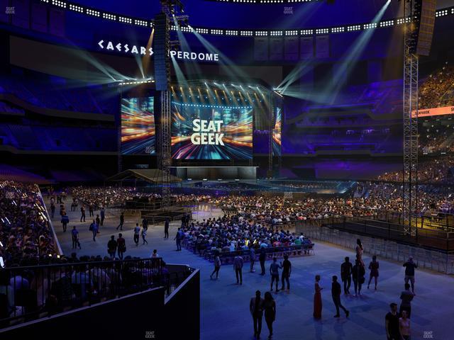 Caesars Superdome - Section 106 Seat View