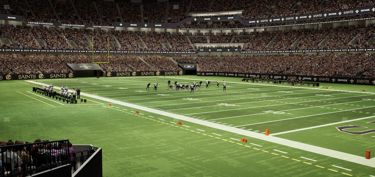 Caesars Superdome - Section 106 Seat View