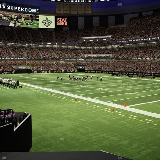Caesars Superdome - Section 106 Seat View