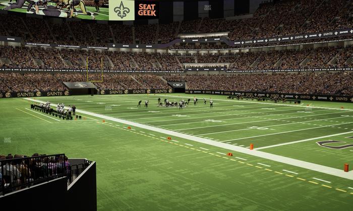 Caesars Superdome - Section 106 Seat View
