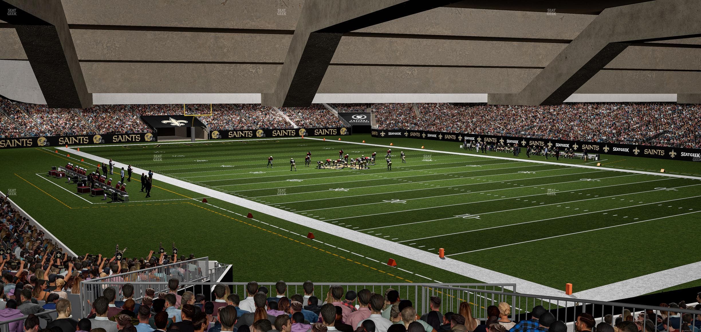 Caesars Superdome - Section 106 Seat View