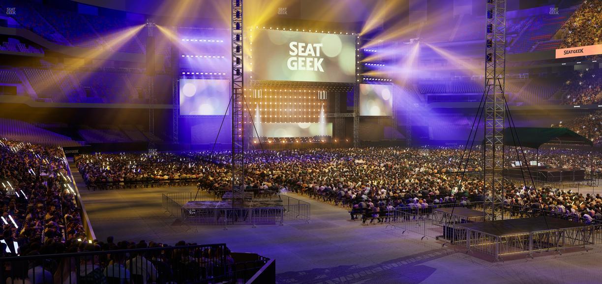Caesars Superdome - Section 106 Seat View