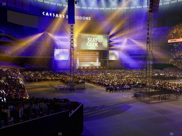 Caesars Superdome - Section 106 Seat View