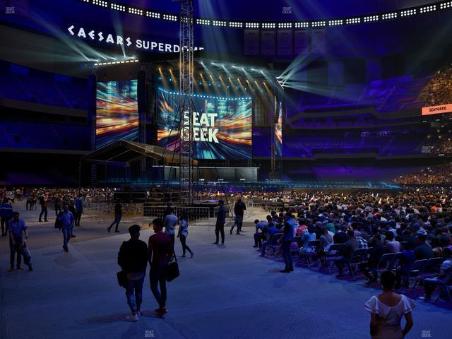 Caesars Superdome - Section 107 Seat View