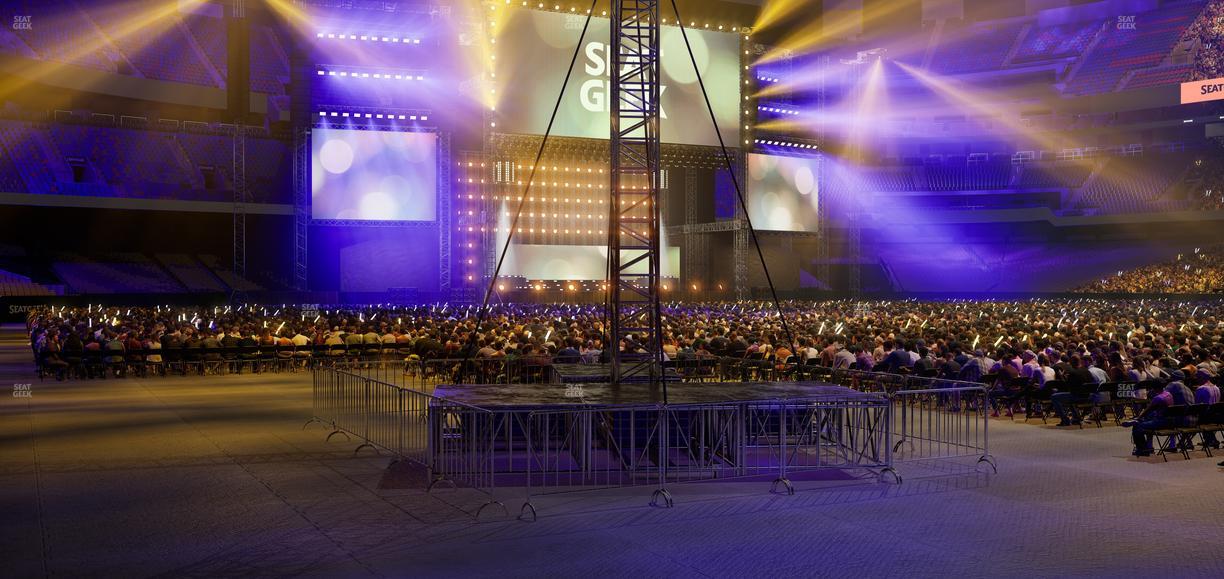 Caesars Superdome - Section 107 Seat View